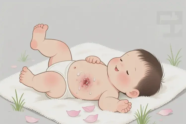 孩子肚子上出濕疹可不可以徹底自愈(圖1)