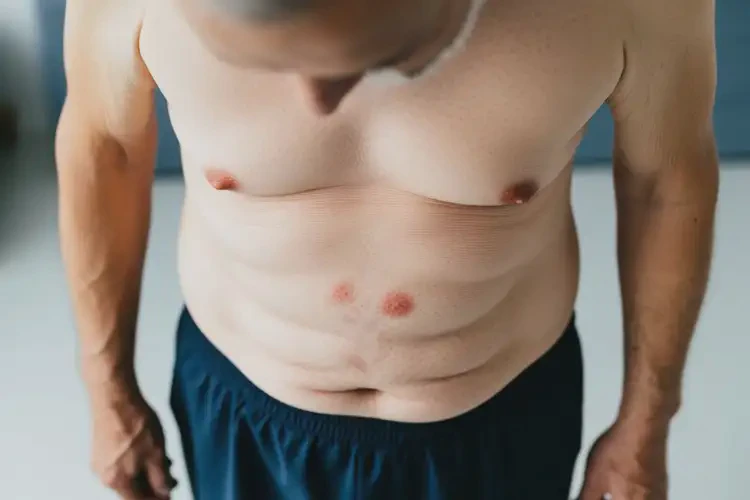 老年人肚子有濕疹不管它會(huì)自己好嗎(圖2)