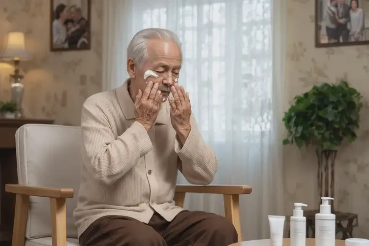 老人臉上偶爾起濕疹能徹底自愈嗎(圖2)