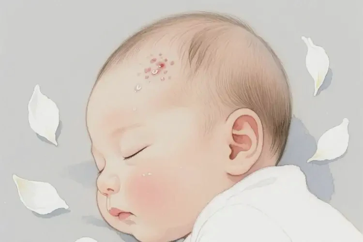 小兒身上容易長濕疹不管它會(huì)自己自愈嗎(圖1)