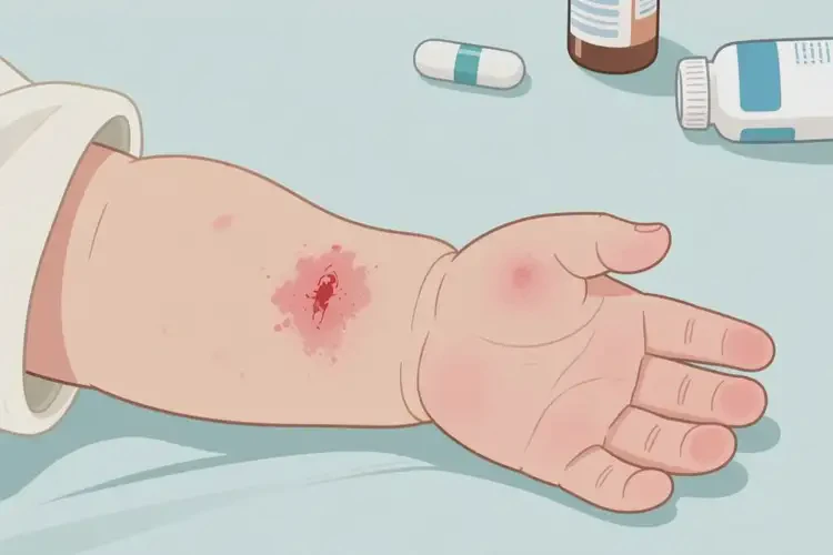 嬰兒手臂上有濕疹能徹底自愈嗎(圖1)