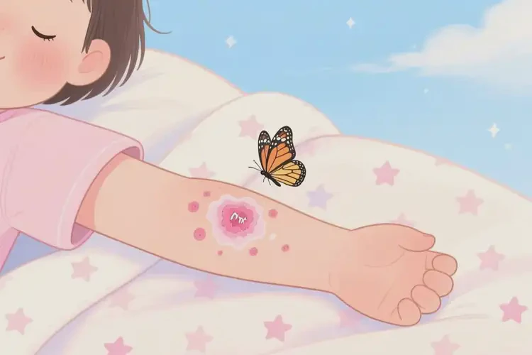 少儿手臂上容易长湿疹不管它会自己好吗(图1)