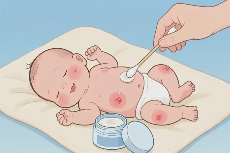 新生兒四肢偶爾起濕疹能夠徹底治愈嗎(圖3)