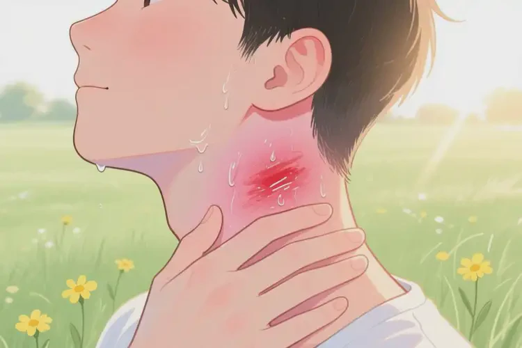 男生脖子上出濕疹不管它會(huì)自己自愈嗎(圖2)