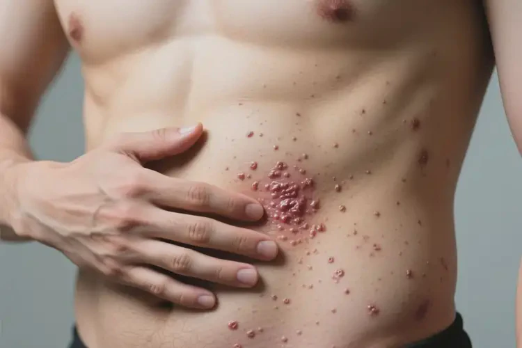 男人肚子上容易長濕疹不管它會自己痊愈嗎(圖3)