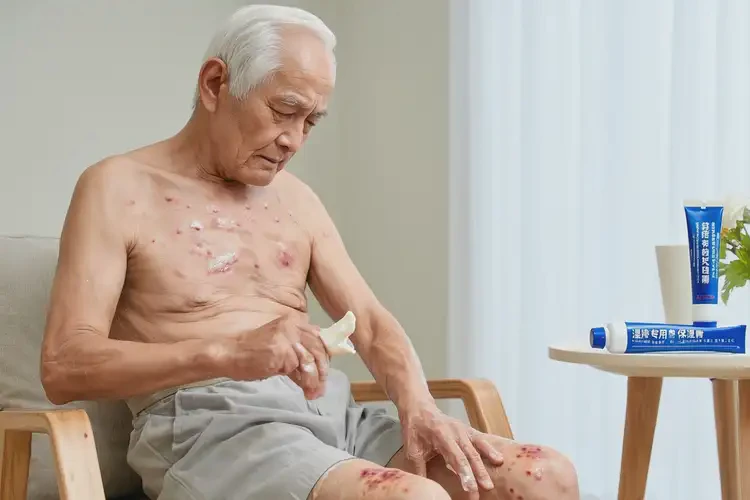 老年人大腿上偶爾長濕疹能夠徹底治愈嗎(圖2)