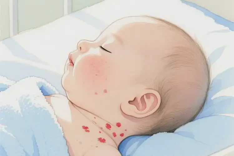 孩子脖子上有濕疹不管它會自己痊愈嗎(圖4)