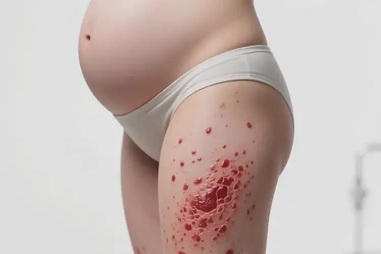 產(chǎn)婦大腿出現(xiàn)濕疹不管它會(huì)自己自愈嗎(圖4)