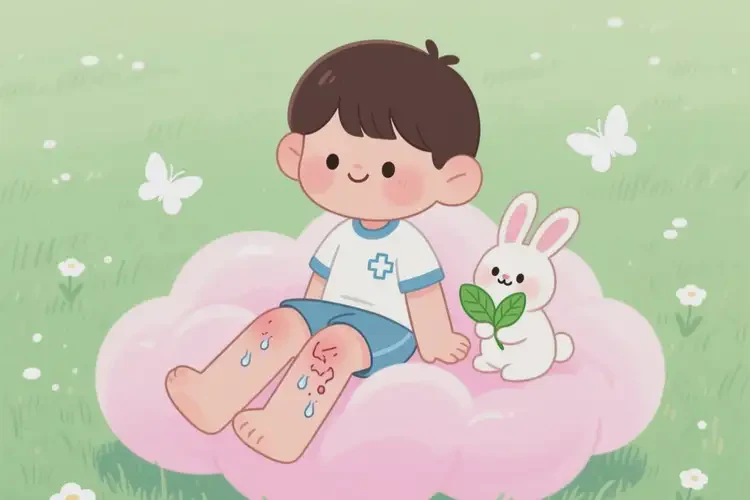 兒童大腿容易起濕疹能徹底自愈嗎(圖2)