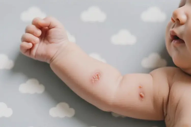 幼兒手臂上偶爾長(zhǎng)濕疹能夠徹底治愈嗎(圖1)