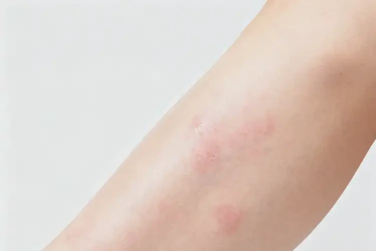 女性小腿上偶爾起濕疹不管它會(huì)自己痊愈嗎(圖1)