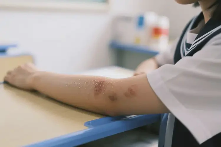 大學(xué)生手臂偶爾起濕疹不管它會(huì)自己好嗎(圖3)