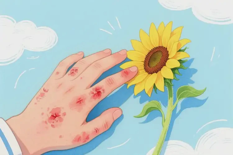 中學(xué)生手上經(jīng)常長(zhǎng)濕疹能靠自己自愈嗎(圖1)