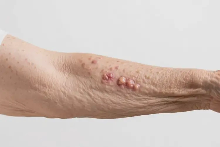 高齡老人手臂上出濕疹不管它會(huì)自己自愈嗎(圖1)