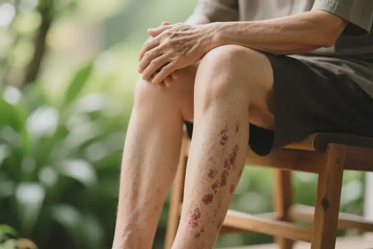 老年人小腿出濕疹不管它會(huì)自己好嗎(圖3)