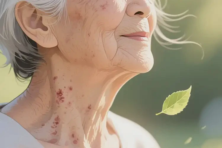 老年人脖子容易長(zhǎng)濕疹能夠徹底治愈嗎(圖1)