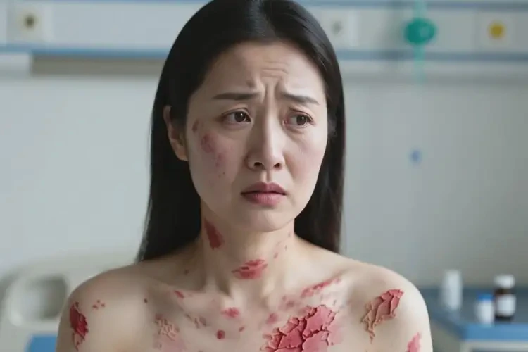 女人全身長(zhǎng)濕疹不管它會(huì)自己痊愈嗎(圖1)