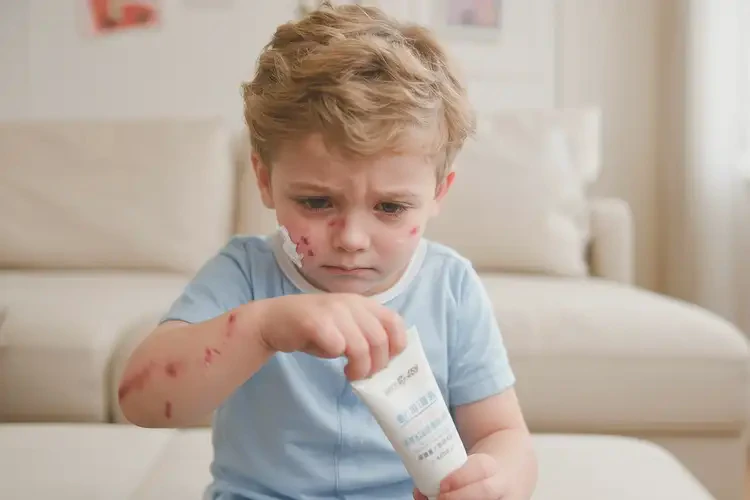 小兒面部出現(xiàn)濕疹可以徹底自愈嗎(圖3)