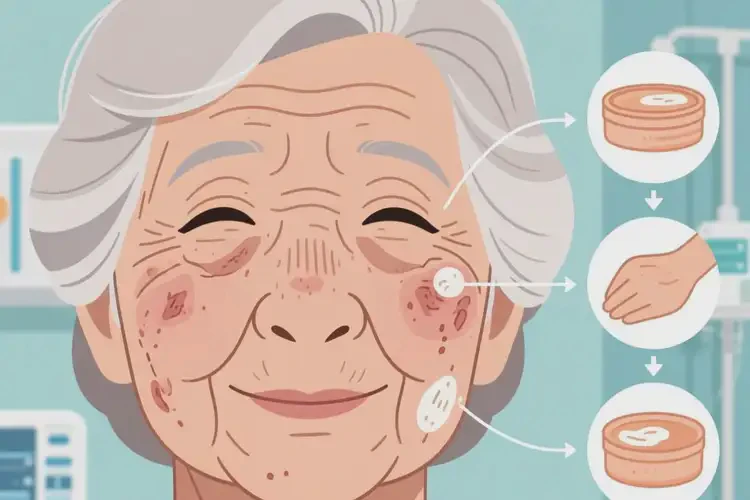 老人臉上經(jīng)常長濕疹可不可以徹底自愈(圖2)