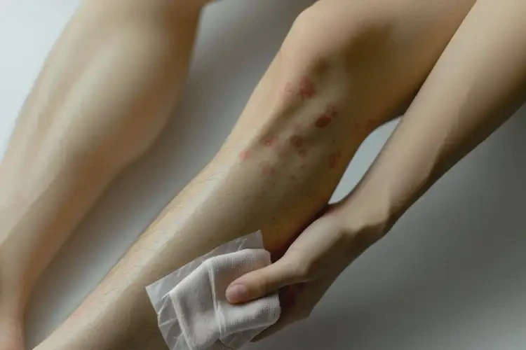 青年人大腿出現(xiàn)濕疹不管它會自己痊愈嗎(圖2)