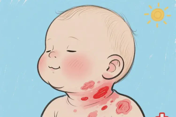 宝宝脖子偶尔长湿疹不管它会自己痊愈吗(图3)