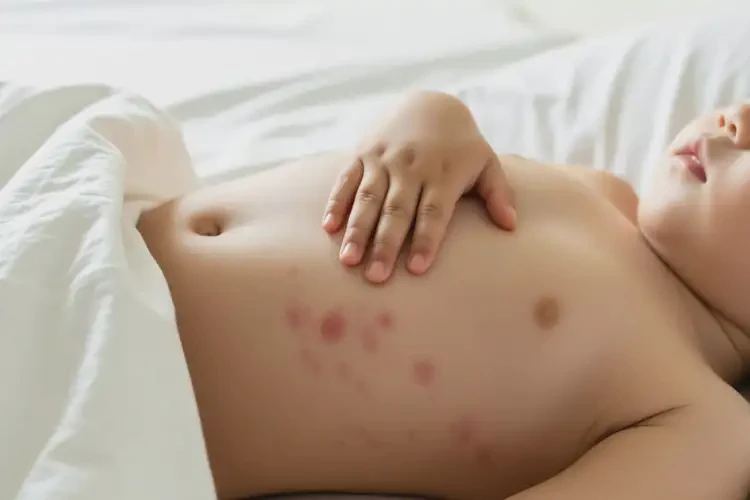 小孩肚子上經(jīng)常起濕疹不管它會自己自愈嗎(圖4)