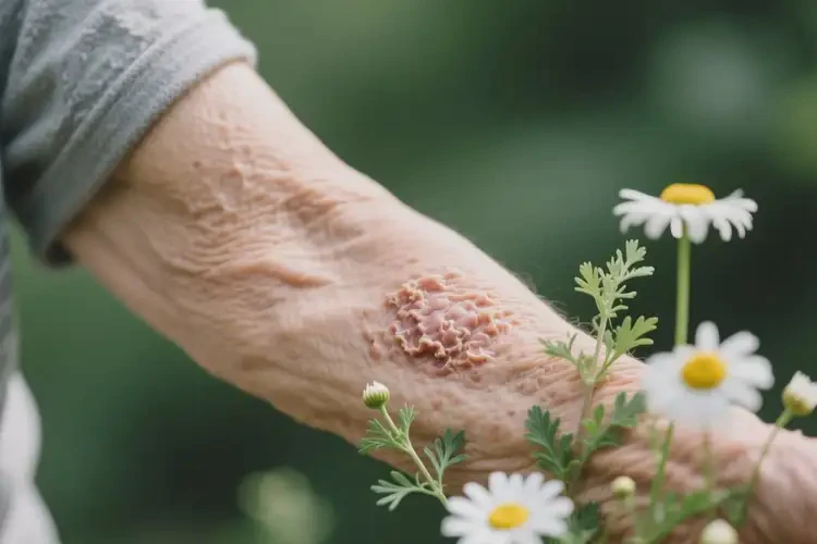 老年人手臂上起濕疹能徹底自愈嗎(圖2)