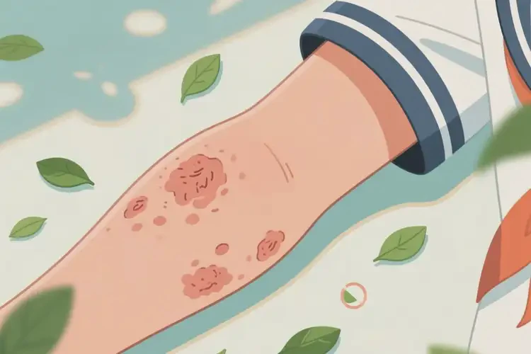 中學生手臂容易起濕疹不管它會自己痊愈嗎(圖1)