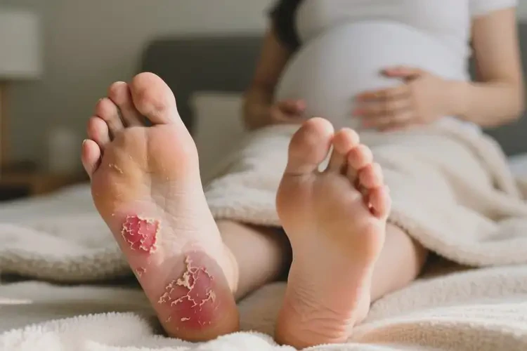 產(chǎn)婦腳上偶爾起濕疹不管它會自己痊愈嗎