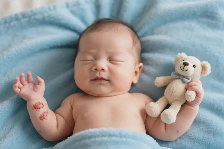 寶寶手上出濕疹不管它會(huì)自己痊愈嗎(圖1)