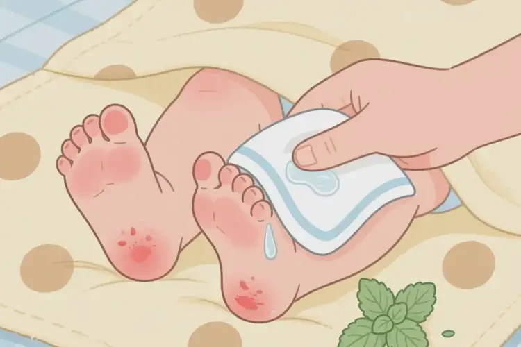 嬰幼兒腳上經(jīng)常起濕疹不管它會自己好嗎(圖2)