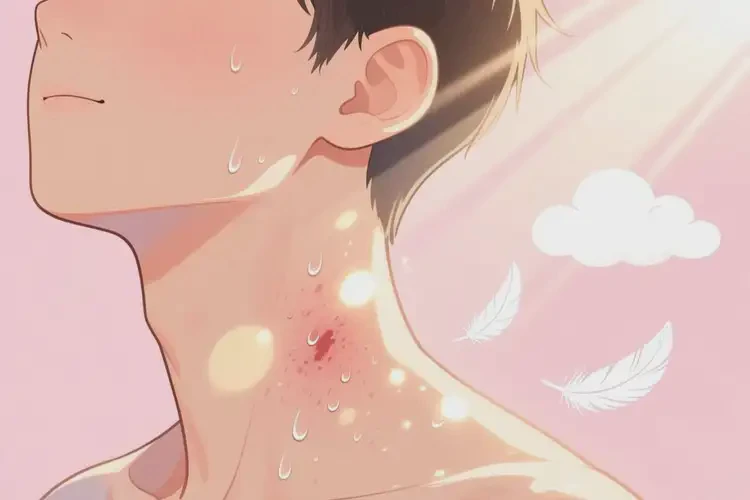 男生脖子上容易長(zhǎng)濕疹不管它會(huì)自己痊愈嗎(圖1)