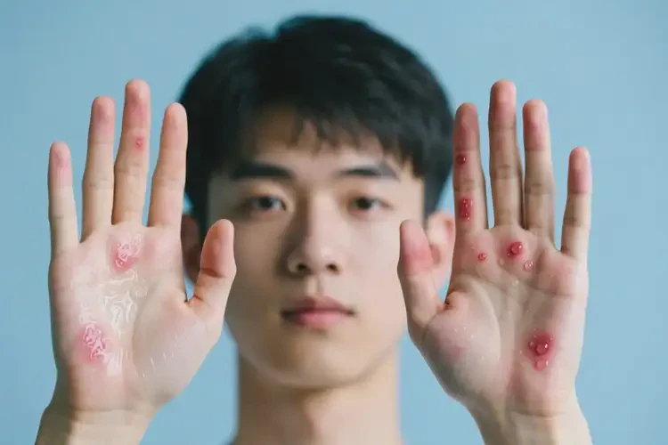 男生手上經(jīng)常長濕疹不管它會(huì)自己痊愈嗎(圖2)