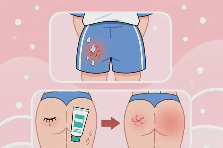 中學(xué)生屁股經(jīng)常長濕疹能夠徹底治愈嗎(圖1)