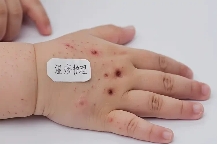 小孩手上出濕疹不管它會(huì)自己痊愈嗎(圖4)