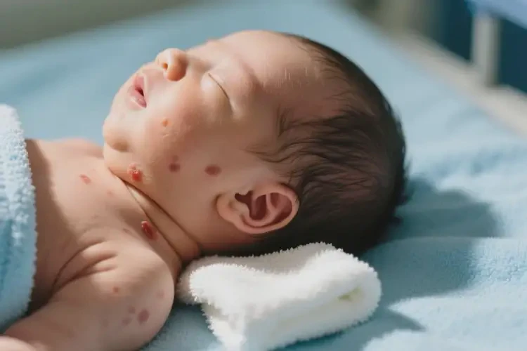 新生兒脖子容易長濕疹能夠徹底治愈嗎(圖3)