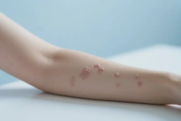 女生手臂偶爾長(zhǎng)濕疹不管它會(huì)自己好嗎(圖2)