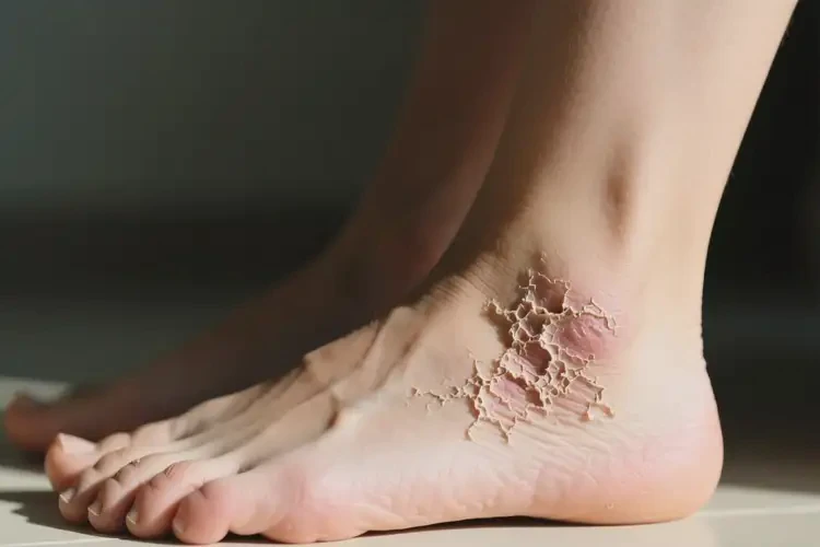 女人腳上出濕疹不管它會(huì)自己好嗎(圖1)