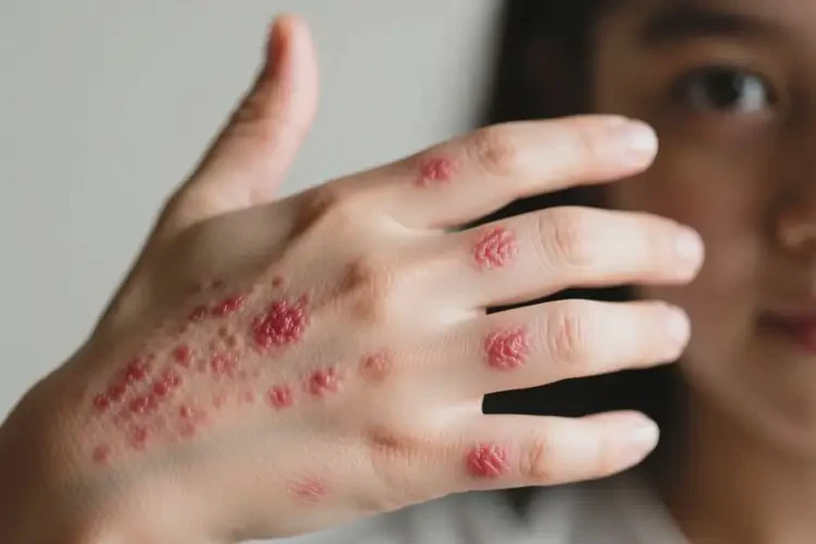 女生手上有濕疹可不可以徹底自愈(圖4)