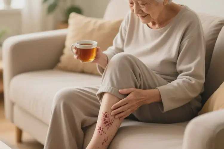 老年人四肢出濕疹能夠徹底治愈嗎(圖1)