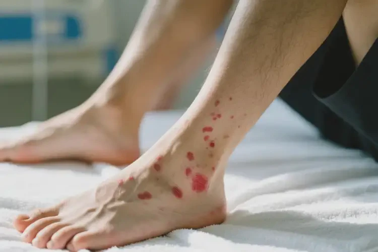 男生腳上偶爾長(zhǎng)濕疹不管它會(huì)自己痊愈嗎(圖4)