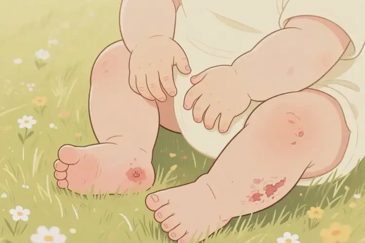 嬰幼兒四肢起濕疹可以徹底自愈嗎(圖1)