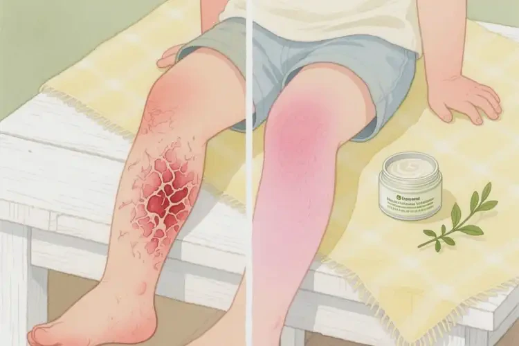 兒童大腿上經(jīng)常長濕疹不管它會自己自愈嗎(圖3)