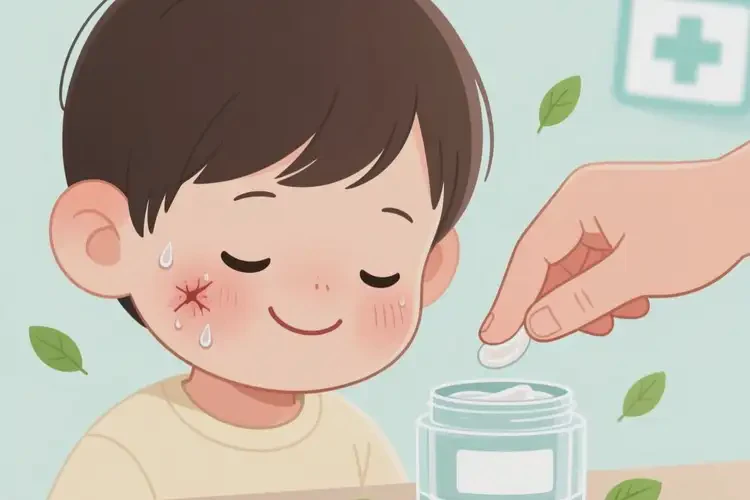 小孩臉上偶爾長濕疹能夠徹底治愈嗎(圖1)