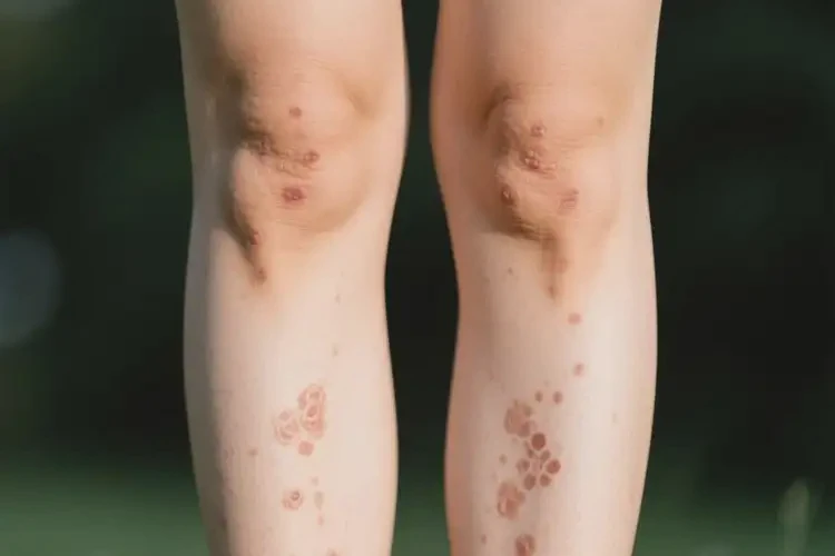 女人小腿偶爾長(zhǎng)濕疹能夠徹底治愈嗎(圖1)