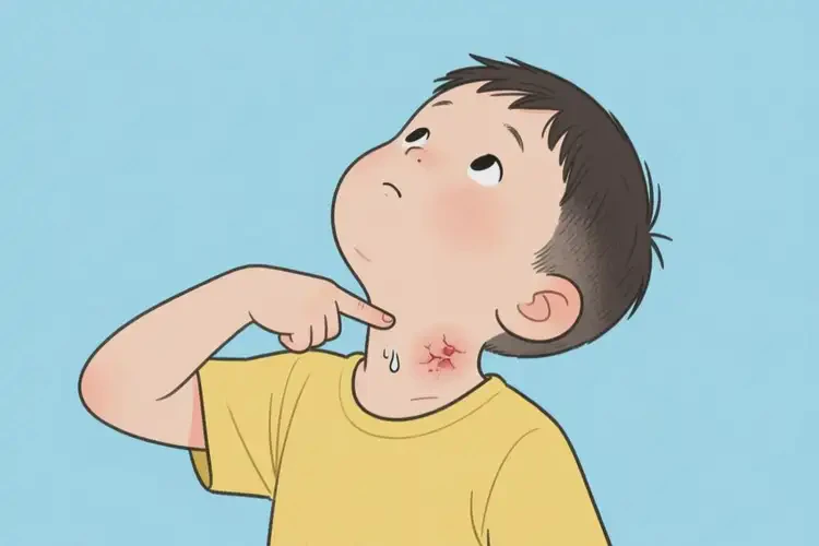 小学生脖子起湿疹不管它会自己痊愈吗(图2)