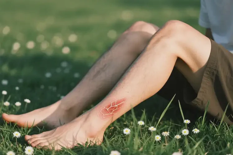 男性小腿經(jīng)常起濕疹不管它會自己自愈嗎(圖1)