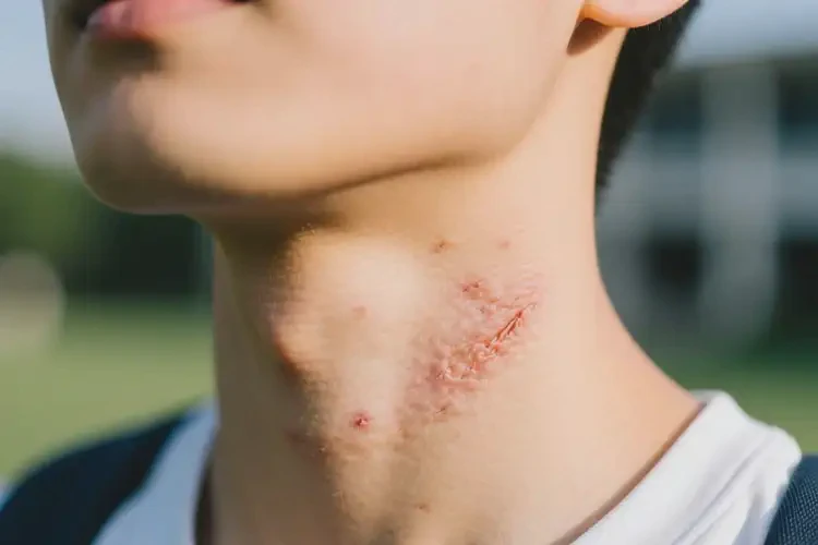 大學生脖子上經(jīng)常起濕疹不管它會自己自愈嗎(圖4)