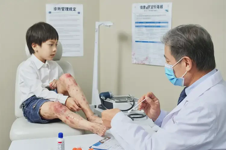 小學(xué)生小腿容易長濕疹能夠徹底治愈嗎(圖3)