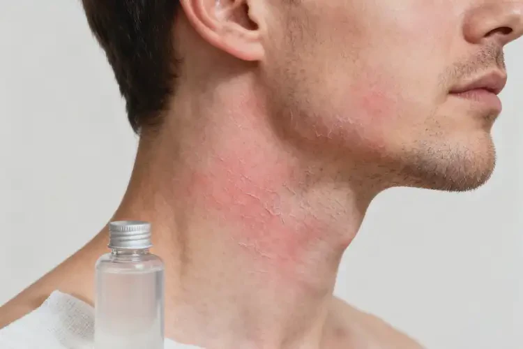 男生脖子上出现湿疹不管它会自己痊愈吗(图2)